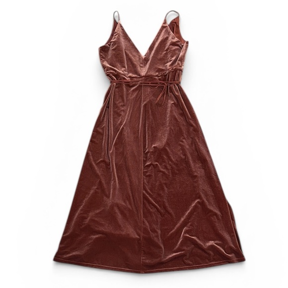 Jenny Yoo Velvet Wrap A-Line Midi Dress - Picture 4 of 9